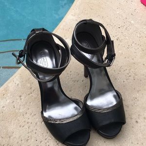 Coach strapped 5” high heels
